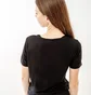 Футболка женская AUSTRALIAN Logo Flowers Tee Jersey V Black LSDTS0027-003
