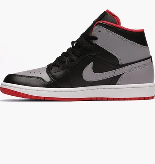 Кроссовки мужские Air Jordan 1 Mid Black/Grey DQ8426-006