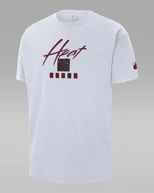 Футболка мужская Air Jordan Miami Heat Courtside Statement Edition Nba Max90 T-Shirt White FN1073-100