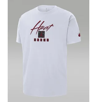 Футболка мужская Air Jordan Miami Heat Courtside Statement Edition Nba Max90 T-Shirt White FN1073-100
