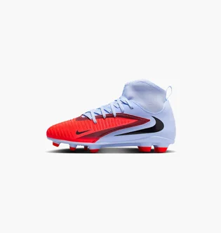 Бутсы детские Nike Phantom 6 High Club Fg/Mg Light Blue/Red HQ2022-400