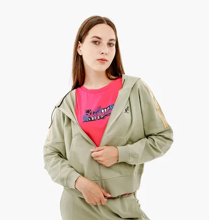 Олимпийка женская AUSTRALIAN Gold Tape Elastic Fleece Tracksuit Olive LSDTU0073-515