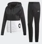 Спортивный костюм женский Adidas Linear Hoodie Black/White DV2425
