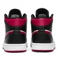 Кроссовки мужские Air Jordan 1 Mid Black/White/Noble Red 554724-066
