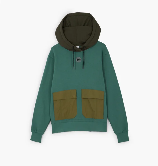 Худи женское Nike Hoodie Oversize Fleece Green FB2190-361