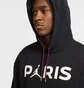 Толстовка мужская Nike Air Jordan X Psg Fleece Pullover Hoodie Black Bordeaux Ck9773-010