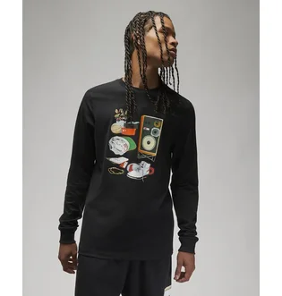 Свитшот мужской Air Jordan M J Flt Artst Ls Crew Black Dv1474-010
