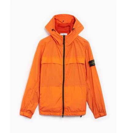 Вітровка чоловіча Stone Island Garment Dyed Hooded Lightweight Orange 801540922-V0032