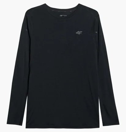Лонгслів чоловічий 4F Trekking Black 4FWAW25TFLOM430-20S