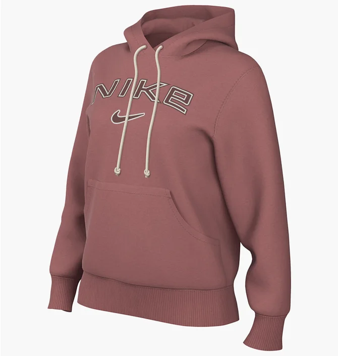 Худи женское Nike Nsw Phnx Flc Std Po Logo Hdy Peach HM9751-634