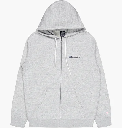 Толстовка чоловіча Champion Hooded Full Zip Sweatshirt New Oxford Melange Grey 218537-EM021
