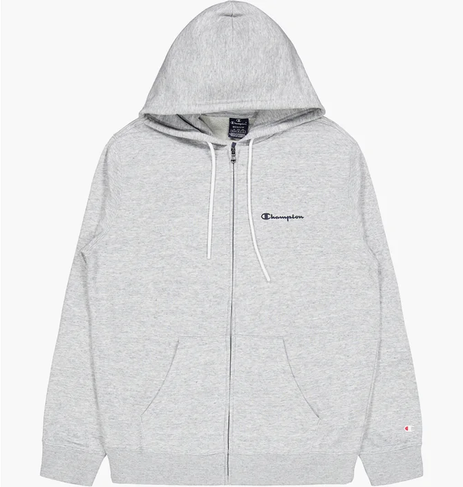 Толстовка чоловіча Champion Hooded Full Zip Sweatshirt New Oxford Melange Grey 218537-EM021