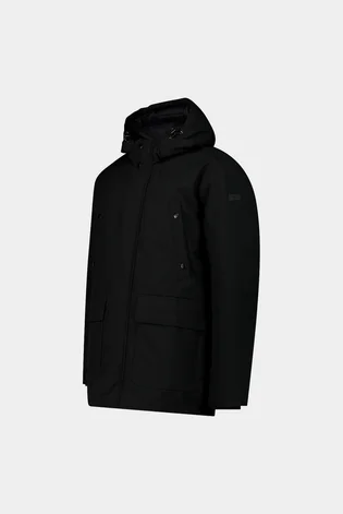 Парка мужская CMP Long Jacket Fix Hood Twill Black 34K0157-U901