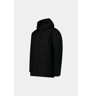 Парка мужская CMP Long Jacket Fix Hood Twill Black 34K0157-U901