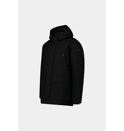 Парка чоловіча CMP Long Jacket Fix Hood Twill Black 34K0157-U901