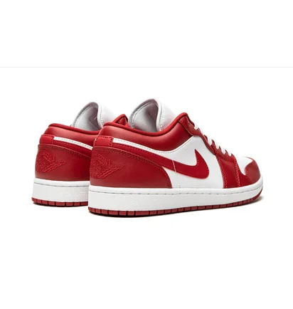 Кросівки чоловічі Air Jordan 1 Low White/Red 553558-611