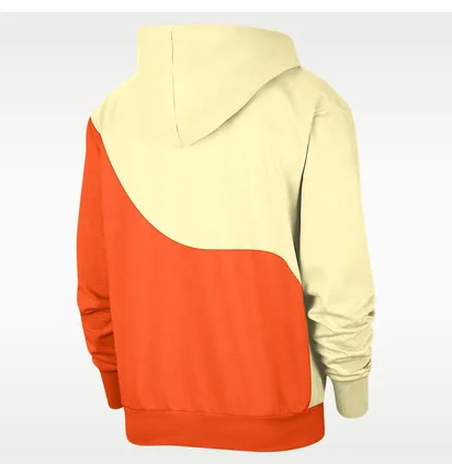 Худі чоловіче Nike Team 13 Standard Issue W Nba Basketball Hoodie Beige/Orange FQ4949-744
