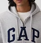Толстовка унисекс Gap Vintagesoft Arch Logo Grey 715005321