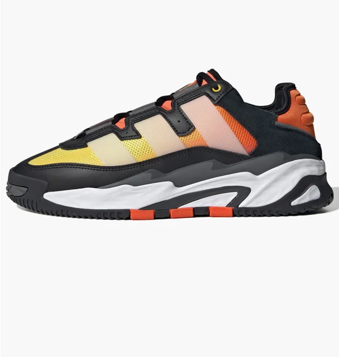 Кроссовки мужские Adidas Niteball Shoes Black/Orange ID8074