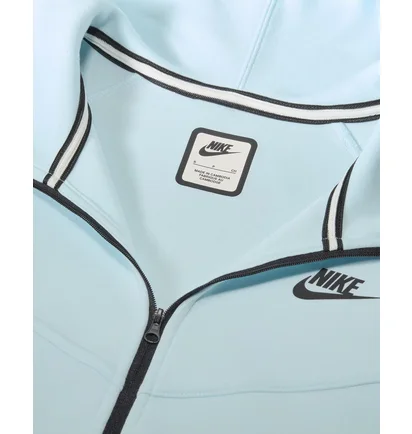 Толстовка женская Nike Sportswear Tech Fleece Windrunner Full-Zip Hoodie Light Blue FB8338-474