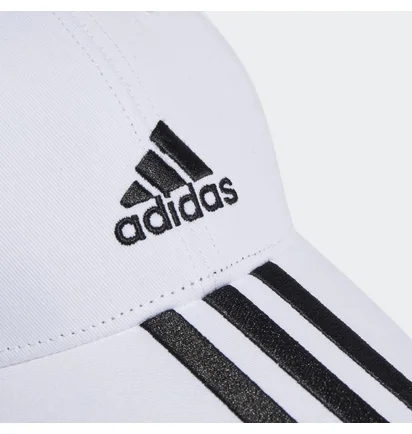 Кепка унісекс Adidas 3-Stripes Cotton Twill Baseball Performance White II3509