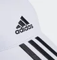 Кепка унісекс Adidas 3-Stripes Cotton Twill Baseball Performance White II3509