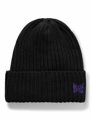 Шапка унисекс Needles Logo-Embroidered Black NS064-D