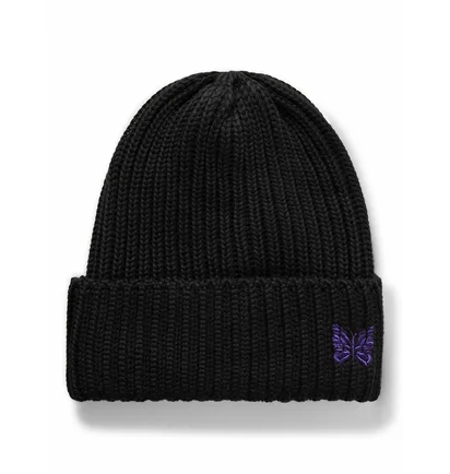 Шапка унісекс Needles Logo-Embroidered Black NS064-D