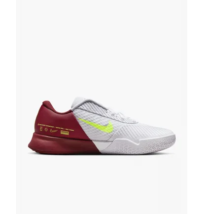 Кроссовки унисекс Nike Nikecourt Air Zoom Vapor Pro 2 Hard Court Tennis Shoes White/Bordo DR6191-104