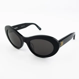 Сонцезахисні окуляри жіночі BALENCIAGA Grey/Black BB0294SK-001-55