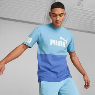 Футболка чоловіча Puma Power Colourblock Light Blue 673321-93