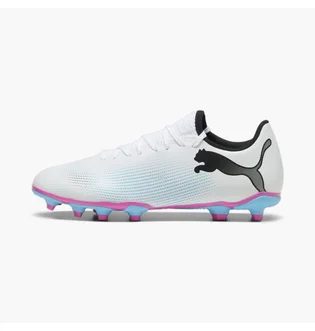 Бутсы унисекс Puma Future 7 Play Fg/Ag White 107723-01