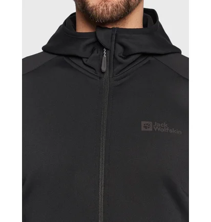 Толстовка чоловіча Jack Wolfskin Baiselberg Black 1710541-6000