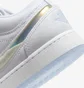 Кросівки дитячі Air Jordan 1 Low White Ice Blue Glitter Swoosh White FQ9112-100