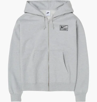Толстовка унисекс Nike X Stussy Fleece Grey FJ9181-050