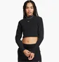 Топ жіночий Nike Sportswear Phoenix Plush Slim Mock-Neck Long-Sleeve Cropped Cozy Fleece Top Black FN3619-010