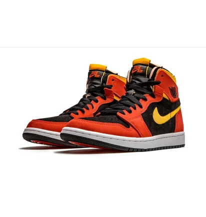 Кроссовки мужские Air Jordan 1 High Zoom Cmft Black/Orange CT0978-006