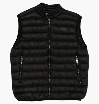 Жилетка чоловіча John Richmond Quilted Zip-Up Black UMA25156PI