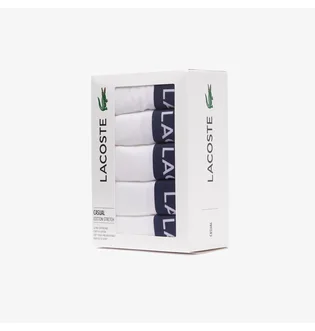 Трусы мужские Lacoste Stretch Cotton Boxer Briefs (5 шт) White 6H6521-51-031