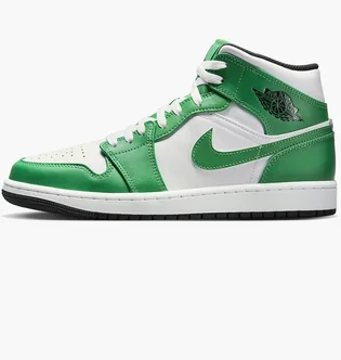 Кроссовки мужские Air Jordan 1 Mid White/Green DQ8426-301