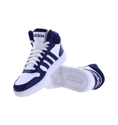 Кроссовки детские Adidas Hoops 3.0 Mid White/Blue IG3717