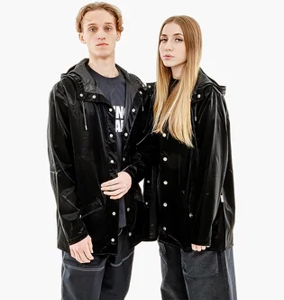 Куртка унисекс Rains Jackets Black 1201-VELVETBLACK
