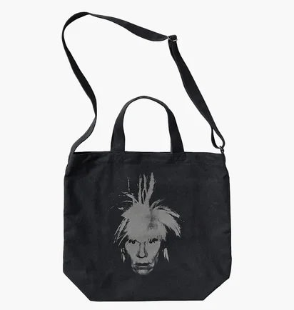 Сумка унисекс Uniqlo Kaws + Warhol Ut 2-Way Tote Bag Black E473556-001