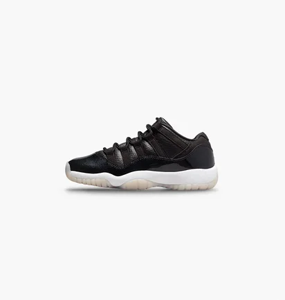 Кросівки дитячі Air Jordan 11 Retro Low Black 528896-001