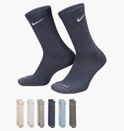 Носки унисекс Nike Ed Pls Csh Crw Multi (6 пар) SX6897-901