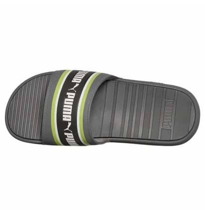 Тапочки мужские Puma Cool Cat Stripe Repeat Slide Sandals Grey 385887-02