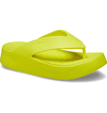 Тапочки мужские Crocs Gateway Platform Flip Green 209410-760