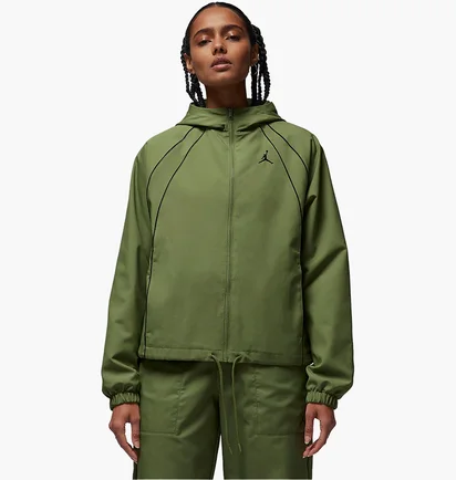 Толстовка женская Air Jordan Woven Lined Jacket Green FD7869-340