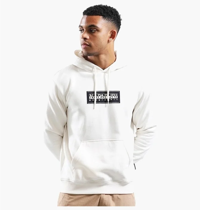 Худи мужское Napapijri B-Box Logo White NP0A4I19-WHITE