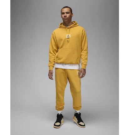 Худи мужское Air Jordan Essentials Statement Fleece Washed Pullover Hoodie Yellow FB7290-752